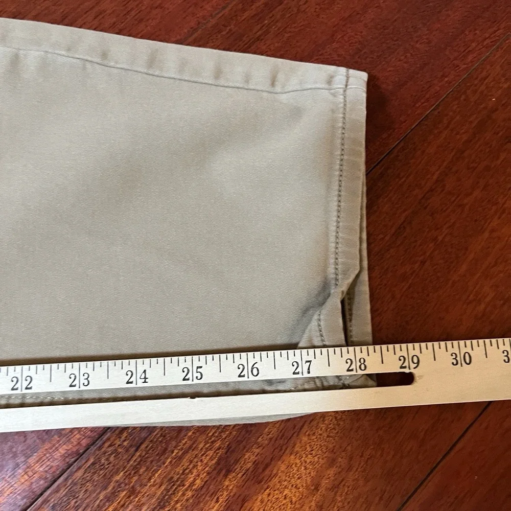 Banana Republic Pants Mens 34x30 Khaki Tan Chino Twill 5-Pocket Stretch 32x28 *
